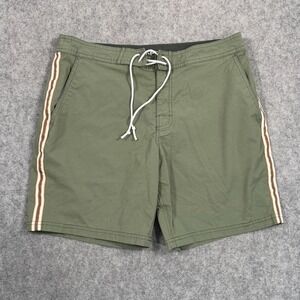 Kanvas by Katin Olive Green Stripe Theo Swim Trunks Boardshorts Men's Size 31